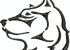 wildanimalheads wolf sideways